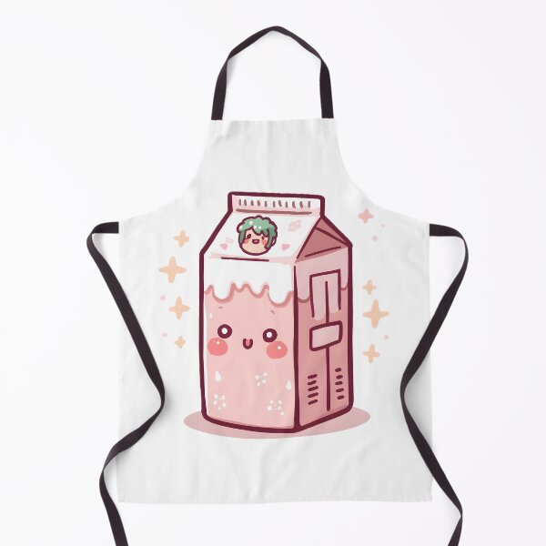 Item preview, Cute Kawaii Strawberry Milk Carton Sticker | Pastel Milk Cartoon Design designed and sold by dreamz-world.