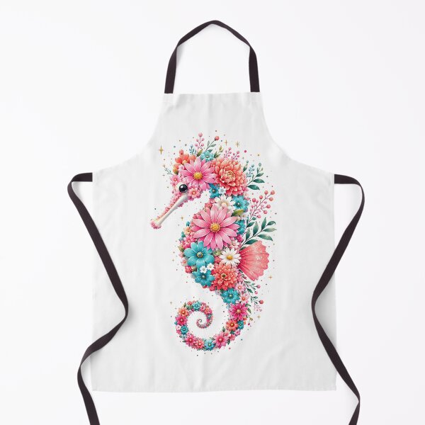 Item preview, Floral seahorse designed and sold by trendspatterns.