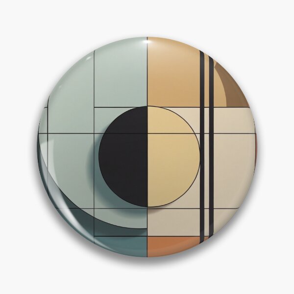 Item preview, Mid Century Geometric Abstract | Bauhaus Inspired Modern Wall Art designed and sold by semenol.
