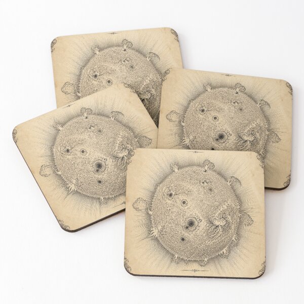 Item preview, The Sun Vintage Ivory Astronomical Engraving designed and sold by SunnyDesign82.
