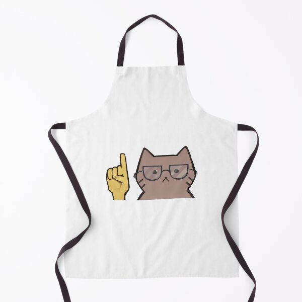Item preview, Cat raising Finger Emoji designed and sold by Asutip.