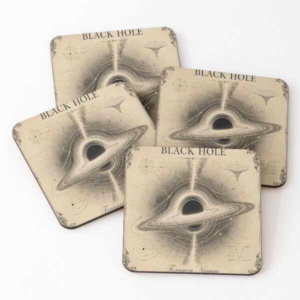 Item preview, Black Hole Vintage Ivory Astronomical Engraving designed and sold by SunnyDesign82.
