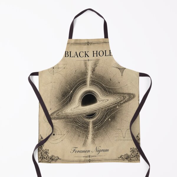 Item preview, Black Hole Vintage Ivory Astronomical Engraving designed and sold by SunnyDesign82.