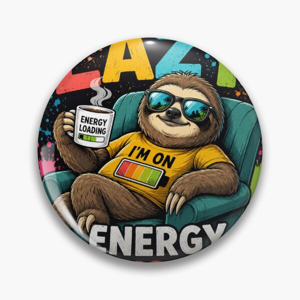 Item preview, Energy Mode On Sloth designed and sold by SLAYTHESPACE.