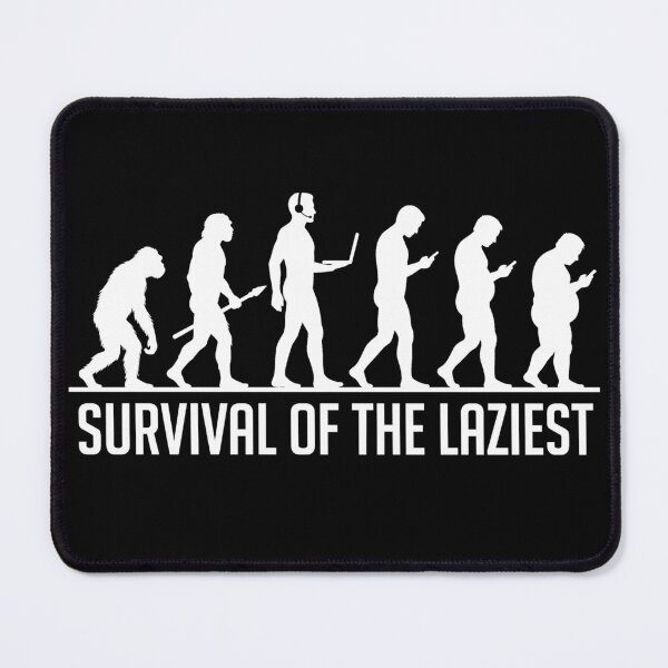 Item preview, Survival of the Laziest Evolution designed and sold by AImemeLab.