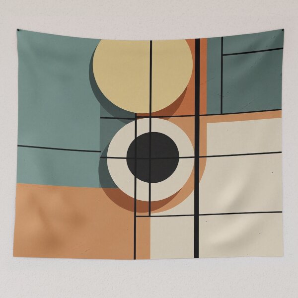 Item preview, Minimalist Geometric Circles in Earth Tones | Contemporary Abstract designed and sold by semenol.
