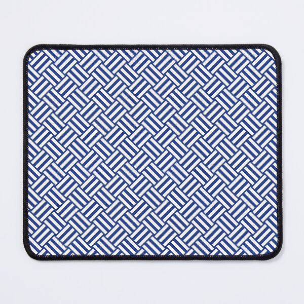Item preview, Royal Blue And White Basket Weave Pattern designed and sold by pattern-archive.