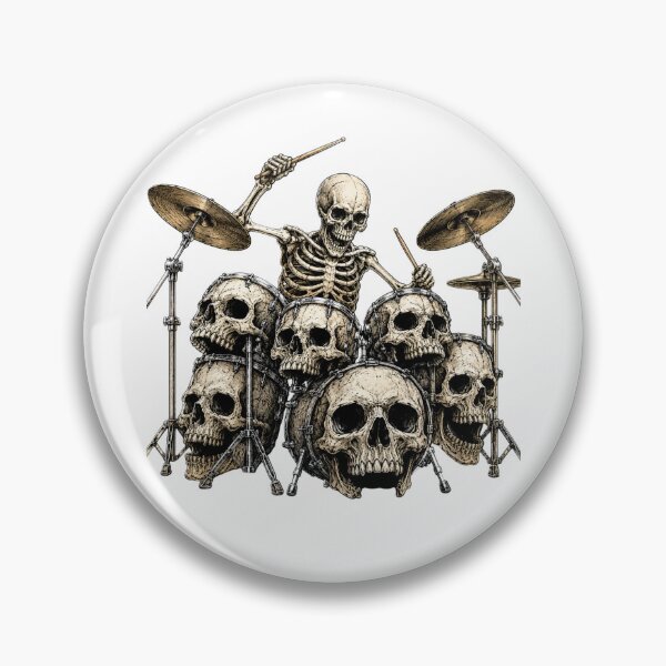 Item preview, Death playing the drums designed and sold by Nela-&-Lena.