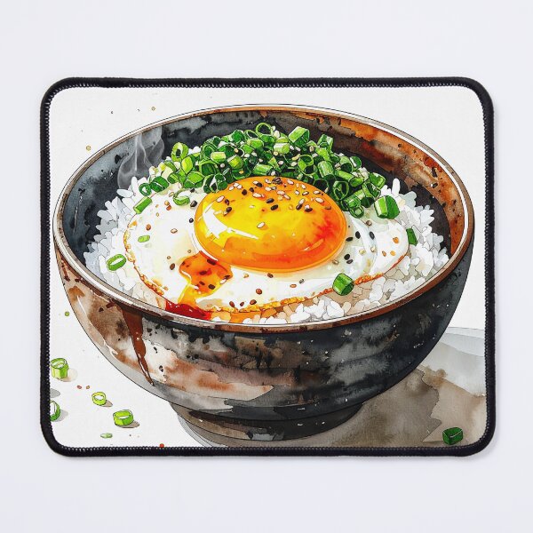 Item preview, Japanese Rice Bowl With Chopsticks Watercolor designed and sold by BetweenForms.