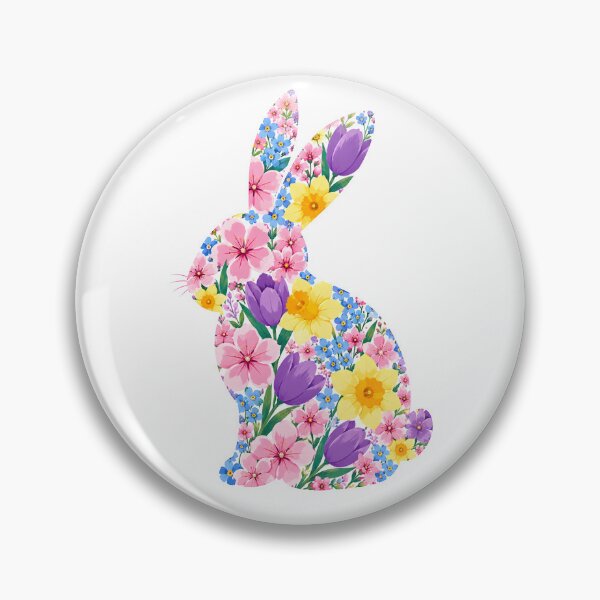 Item preview, Floral bunny designed and sold by trendspatterns.