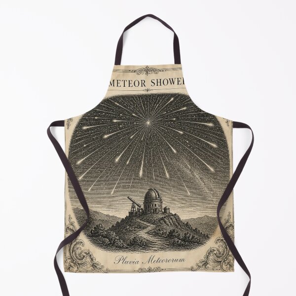 Aperçu de l'œuvre Meteor Shower Vintage Ivory Astronomical Engraving créée et vendue par SunnyDesign82.