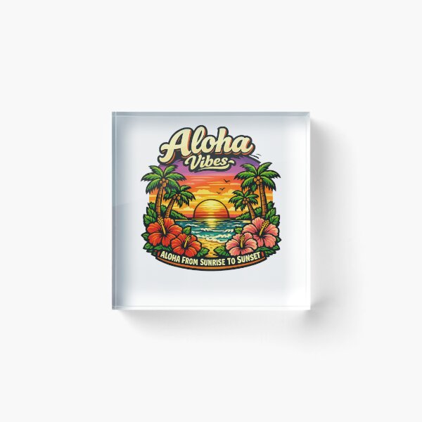 Item preview, Aloha From Sunrise To Sunset Aloha Vibes designed and sold by DPBTees70.