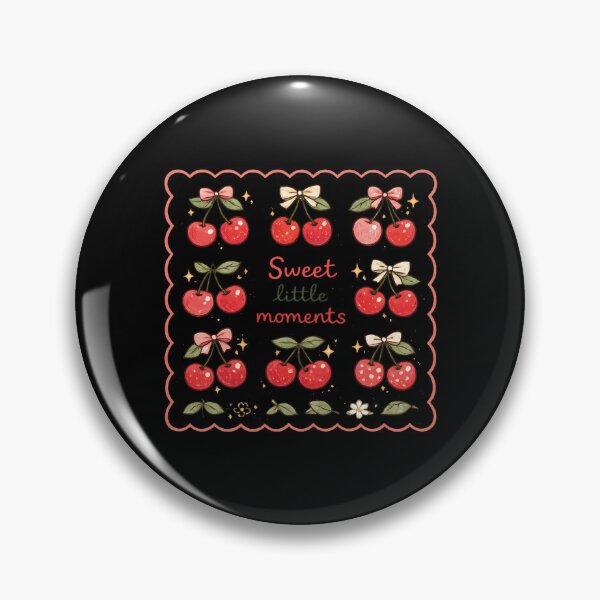Item preview, Sweet Little Moments — Cute Cherries with Bows Cottagecore Pattern designed and sold by MAPDDesigns.