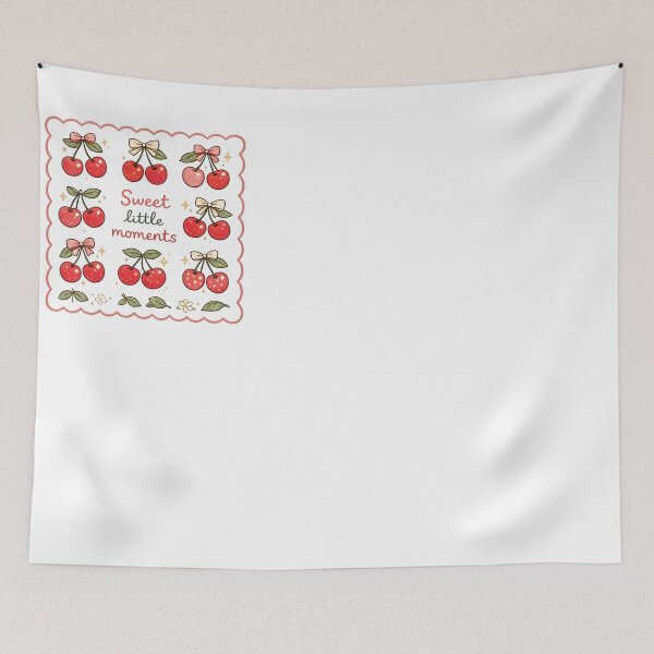 Item preview, Sweet Little Moments — Cute Cherries with Bows Cottagecore Pattern designed and sold by MAPDDesigns.