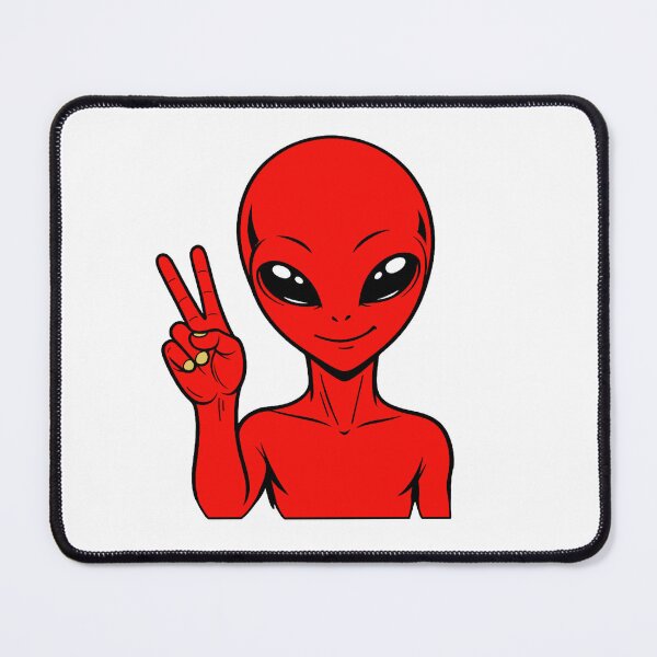 Item preview, ZORGO Alien Peace Sign – Funny Space Alien Peace Gesture Sticker designed and sold by The-Visitors.