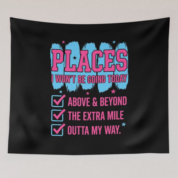 Item preview, Places I Won't Be Going Today Funny Coworker Office Humor Checklist designed and sold by get55shirt.
