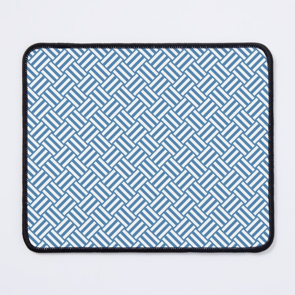 Item preview, Steel Blue And White Basket Weave Pattern designed and sold by pattern-archive.