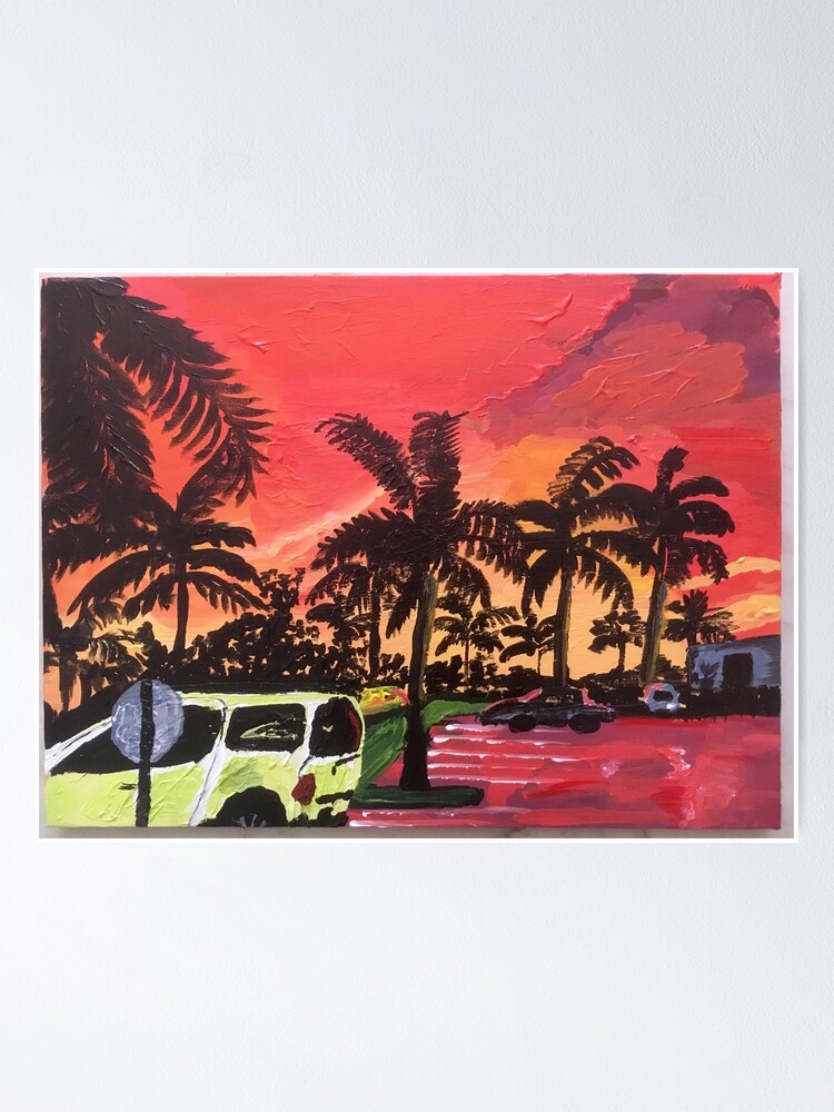 Thumbnail 1 of 3, Poster, Florida Parking Lot designed and sold by msmali006.