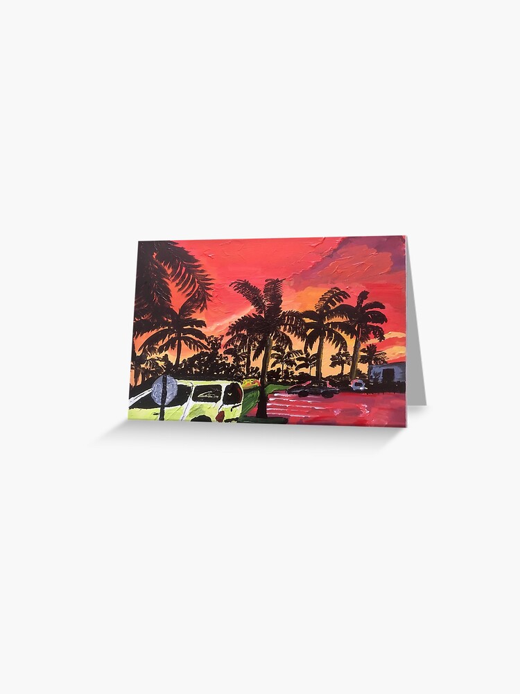 Thumbnail 1 of 2, Greeting Card, Florida Parking Lot designed and sold by msmali006.