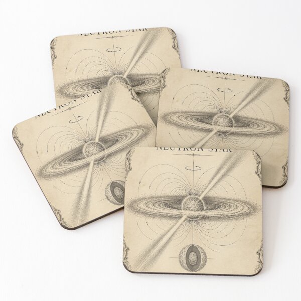 Item preview, Neutron Star Vintage Ivory Astronomical Engraving designed and sold by SunnyDesign82.