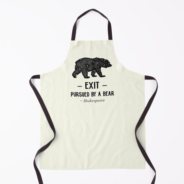 Item preview, Exit Pursued By a Bear, Funny Shakespeare Quote designed and sold by MaryKunzGoldman.