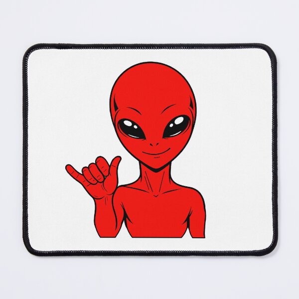 Item preview, ZORGO Alien Shaka Hand Sign – Funny Space Alien Hang Loose Sticker designed and sold by The-Visitors.