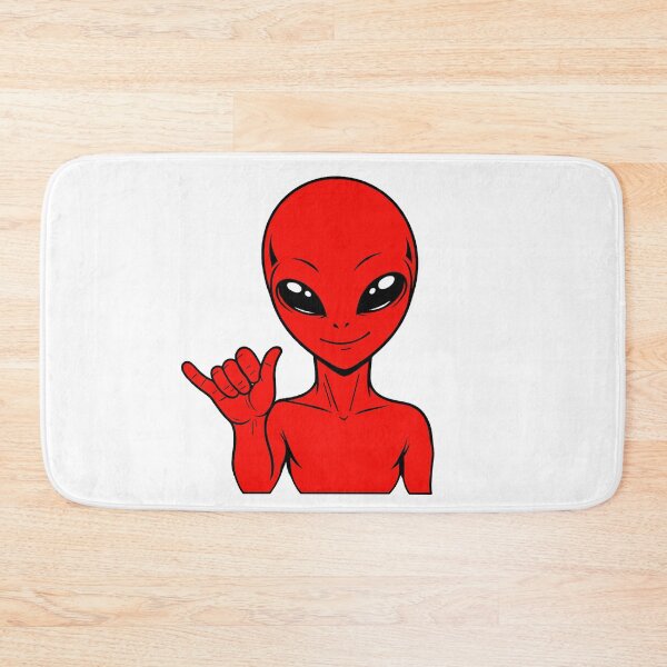 Item preview, ZORGO Alien Shaka Hand Sign – Funny Space Alien Hang Loose Sticker designed and sold by The-Visitors.