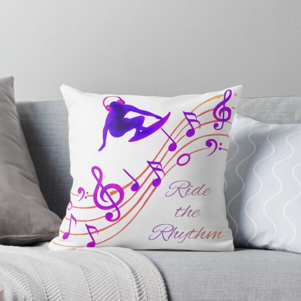 Item preview, Ride the Rhythm – Neon Music Lover Design | Festival DJ Surf Aesthetic | Colorful Music Notes Graphic designed and sold by VariusDesigns.