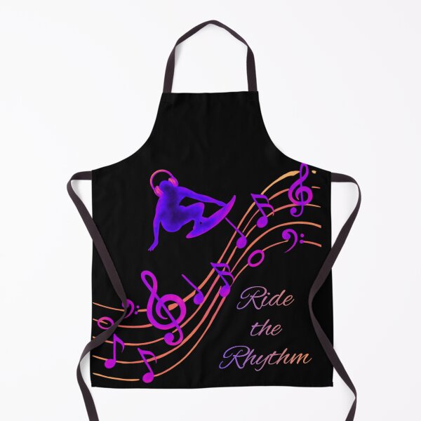 Item preview, Ride the Rhythm – Neon Music Lover Design | Festival DJ Surf Aesthetic | Colorful Music Notes Graphic designed and sold by VariusDesigns.