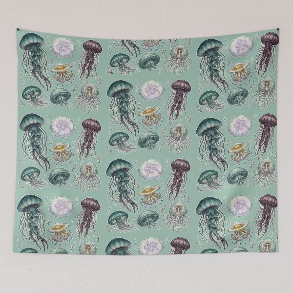 Item preview, Jellyfish illustration designed and sold by snoWorkshop.