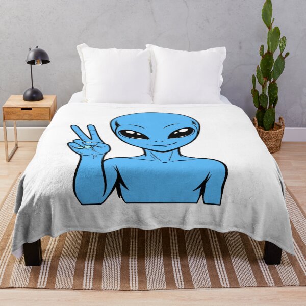 Item preview, ZORGO Alien Peace Sign – Funny Space Alien Peace Gesture Sticker designed and sold by The-Visitors.