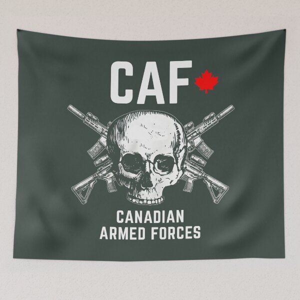 Item preview, Canadian Armed Forces Patriotic Skull  designed and sold by HowToCanadian.