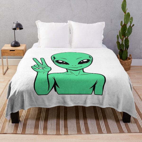 Item preview, ZORGO Alien Peace Sign – Funny Space Alien Peace Gesture Sticker designed and sold by The-Visitors.