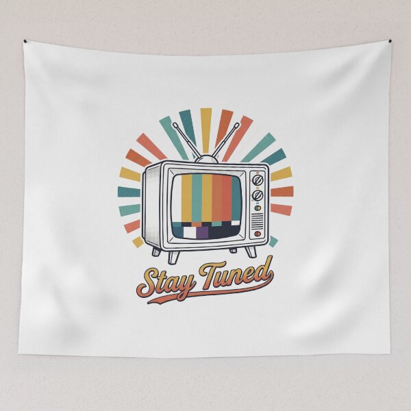 Item preview, Stay Tuned Retro TV Design designed and sold by AImemeLab.
