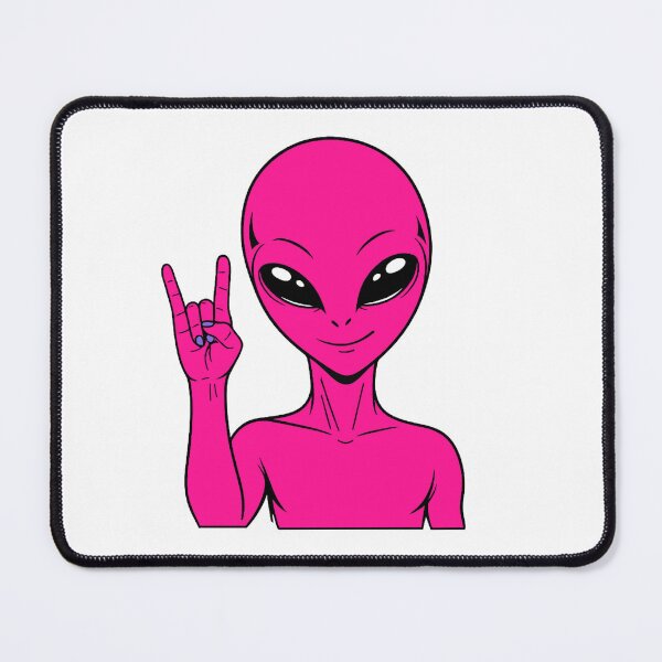 Item preview, ZORGO Alien Rock On Sign – Funny Space Alien Heavy Metal Gesture Sticker designed and sold by The-Visitors.