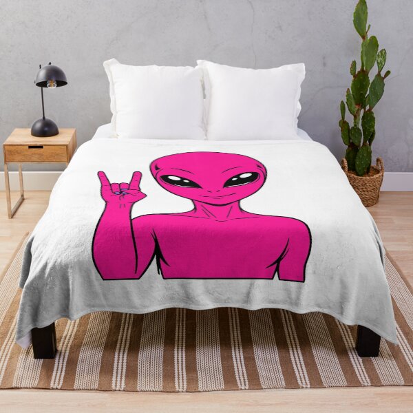 Item preview, ZORGO Alien Rock On Sign – Funny Space Alien Heavy Metal Gesture Sticker designed and sold by The-Visitors.