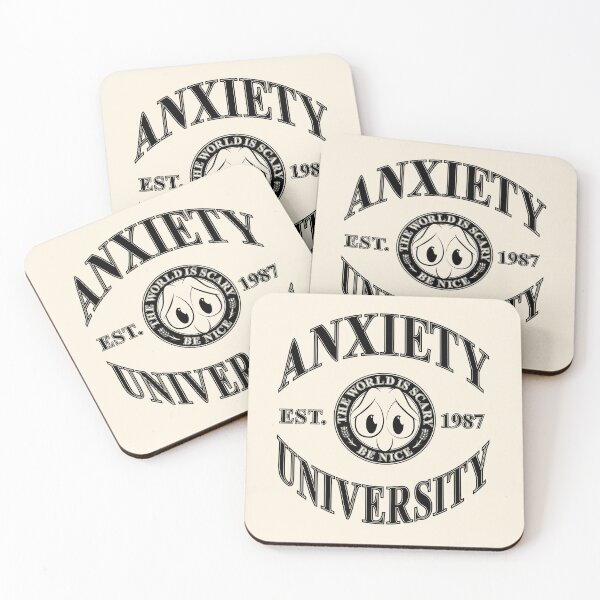 Item preview, Anxiety University – Funny Vintage College Humor Design designed and sold by Helmina Groper.