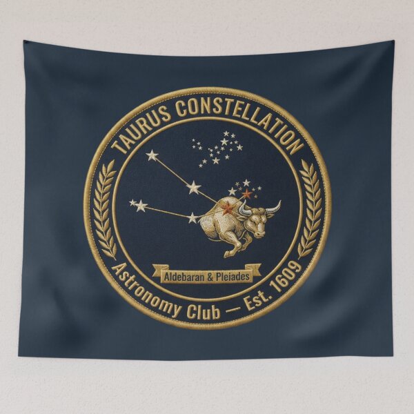 Item preview, Taurus Constellation Pleiades Vintage Astronomy Badge designed and sold by CalmCapy Co.