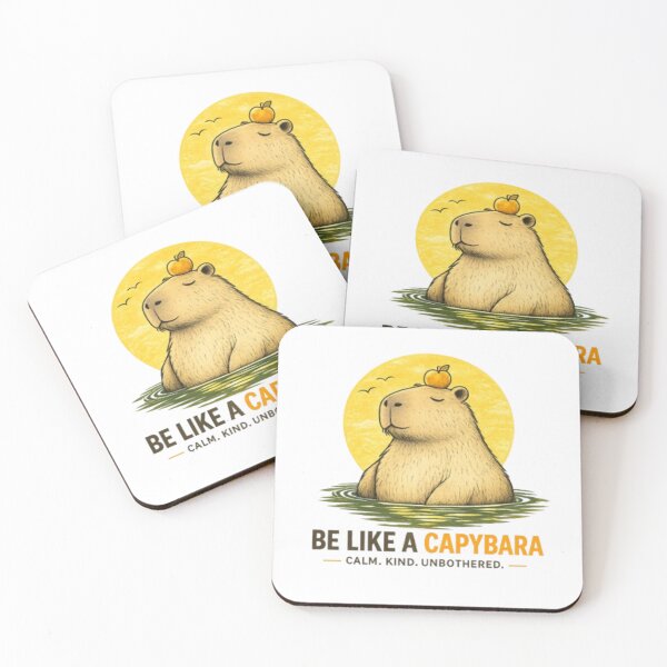 Item preview, Be Like a Capybara | Calm, Kind, Unbothered Funny Capybara Vintage T-Shirt designed and sold by ELVIN DESIGNS.