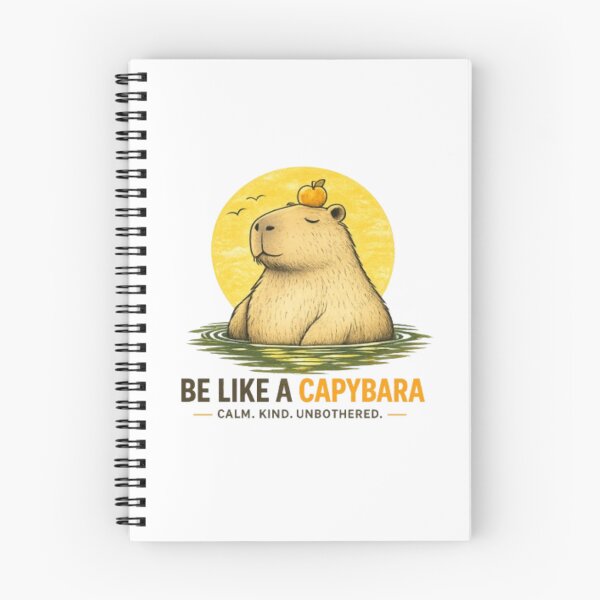 Item preview, Be Like a Capybara | Calm, Kind, Unbothered Funny Capybara Vintage T-Shirt designed and sold by ELVIN DESIGNS.