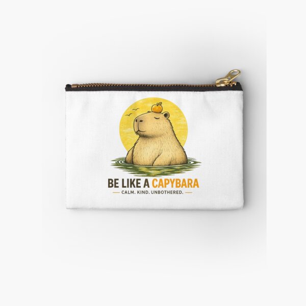 Item preview, Be Like a Capybara | Calm, Kind, Unbothered Funny Capybara Vintage T-Shirt designed and sold by ELVIN DESIGNS.