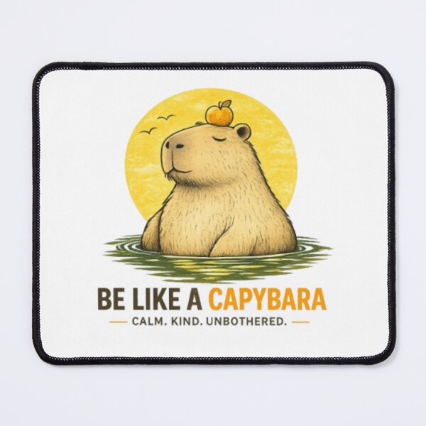 Item preview, Be Like a Capybara | Calm, Kind, Unbothered Funny Capybara Vintage T-Shirt designed and sold by ELVIN DESIGNS.