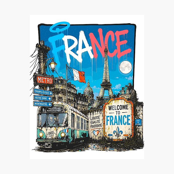 Item preview, France Urban Graffiti Design | Street Art Edition designed and sold by EdwinkOne.