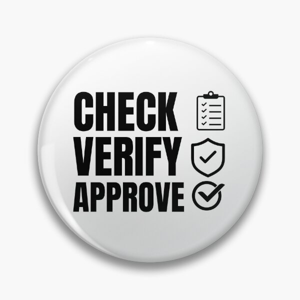 Item preview, Check • Verify • Approve Accountant Typography | CPA Audit Minimalist Design designed and sold by FCA SIR MERCH .
