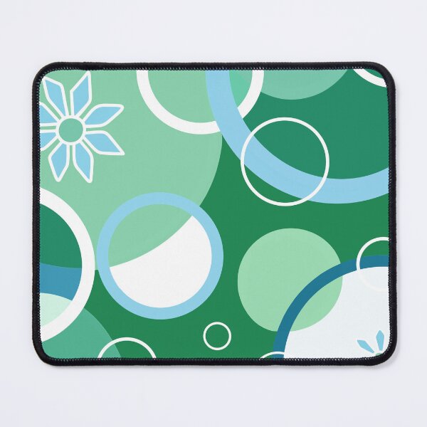 Item preview, Green Geometric Circles Floral Boho designed and sold by Sartoris Art.