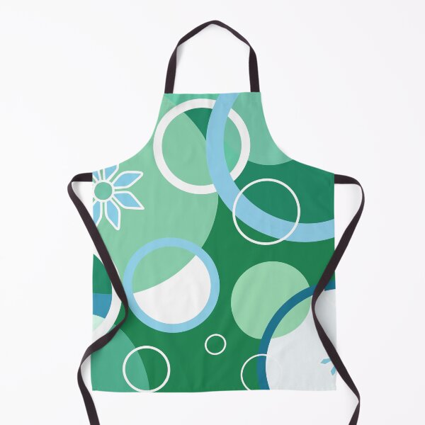 Item preview, Green Geometric Circles Floral Boho designed and sold by Sartoris Art.