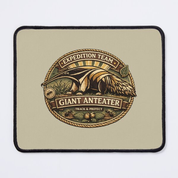 Item preview, Expedition Team Giant Anteater Wildlife Explorer Badge designed and sold by PunchDrop.