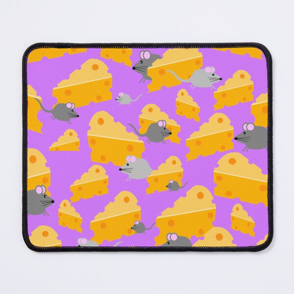 Item preview, Cute Mice And Cheese Pattern designed and sold by Sartoris Art.