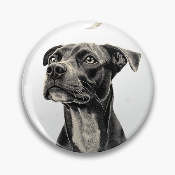 Item preview, Celestial Pitbull Portrait designed and sold by Stardustcoveco.