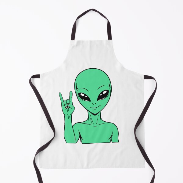 Item preview, ZORGO Alien Rock On Sign – Funny Space Alien Heavy Metal Gesture Sticker designed and sold by The-Visitors.
